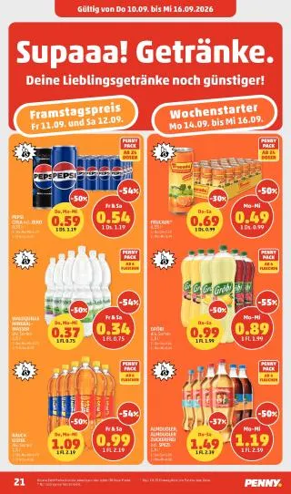 PENNY Flugblatt von 10. September bis 16. September 2026 - Flugblätt seite  21