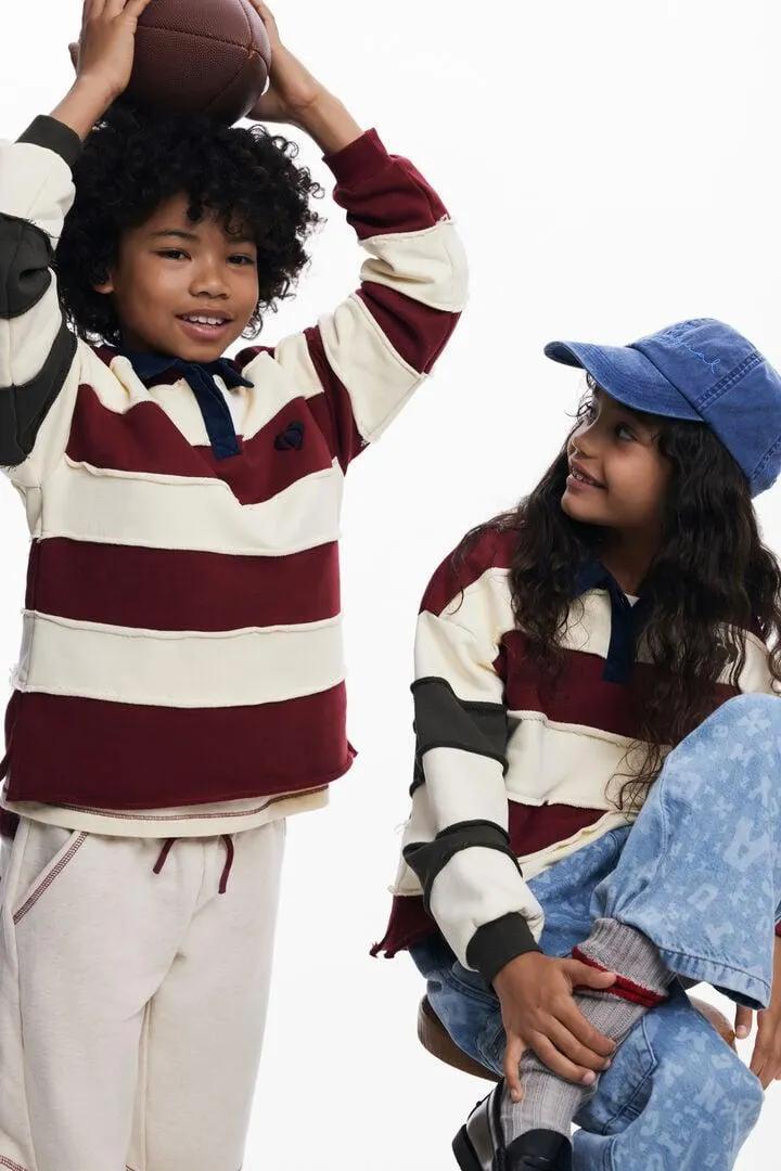 LANGARM-POLO MIT STREIFEN