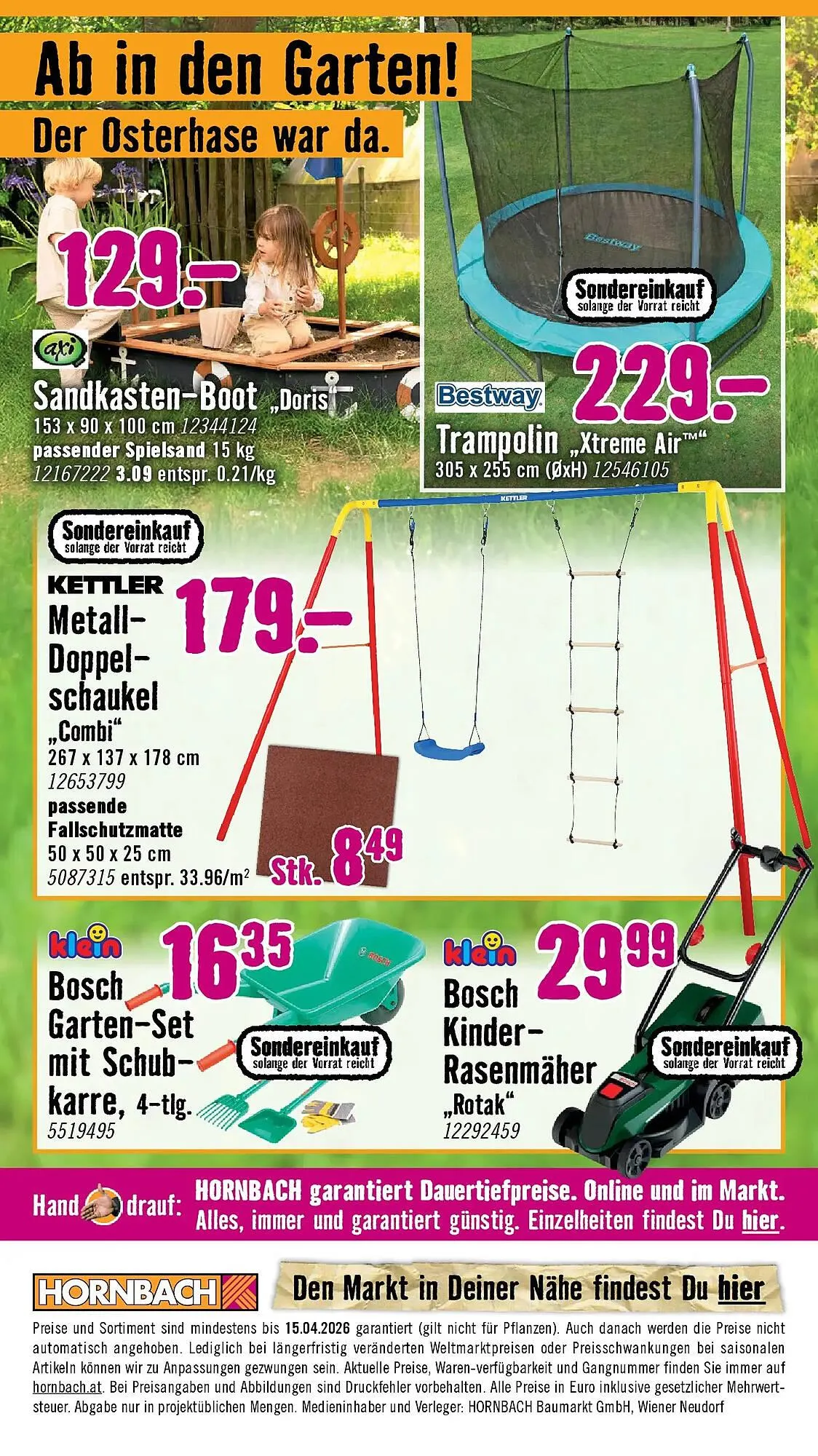 Hornbach Flugblatt von 18. März bis 16. April 2026 - Flugblätt seite  59