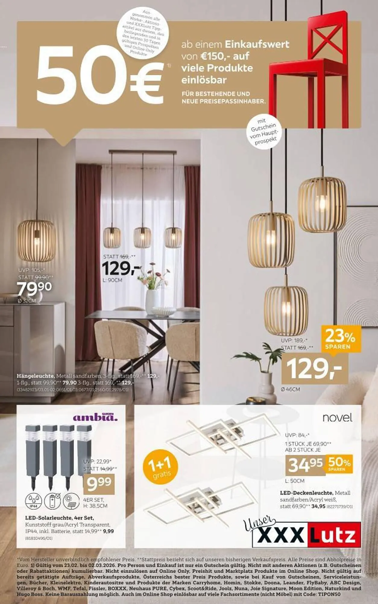 XXXLutz Prospekt von 24. Februar bis 10. März 2026 - Flugblätt seite  1