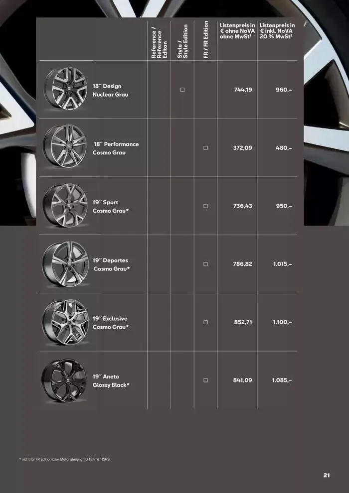 Seat Ateca von 4. Februar bis 26. Jänner 2026 - Flugblätt seite  21