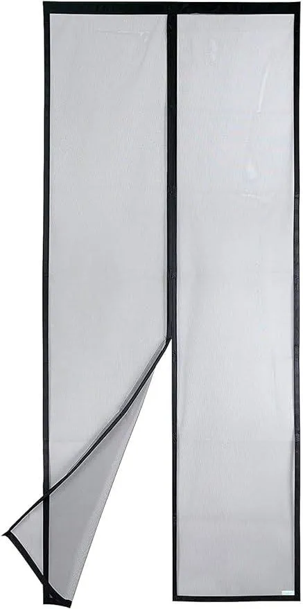 Apalus VP Fliegengitter Tür, Magnet Insektenschutz Balkontür 90x200 cm, 2 x Langlebiger als der Apalus Klassiker, Katzenkrallen Sicher, Stärkere Magneten, 3.8 cm Breites Klettband, Nicht Kürzbar