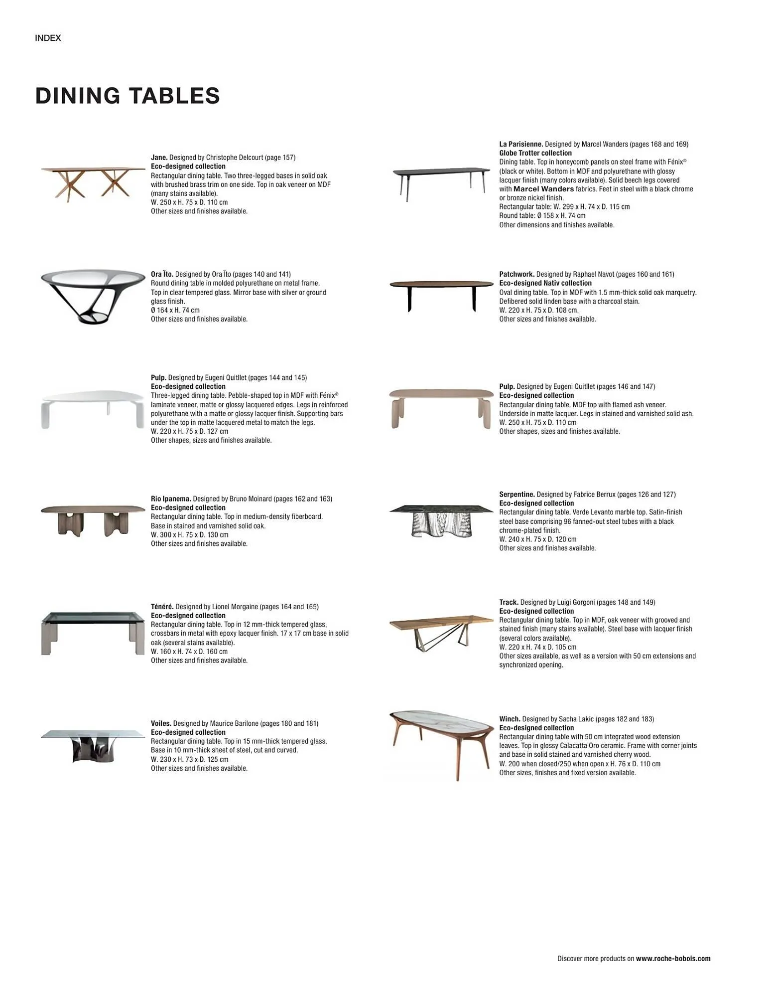 Roche Bobois Flugblatt von 9. Jänner bis 6. Jänner 2026 - Flugblätt seite  268