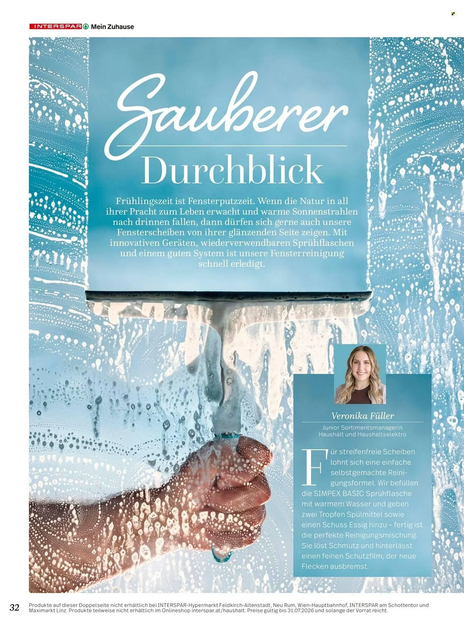 Interspar Flugblatt von 7. April bis 31. Juli 2026 - Flugblätt seite  32
