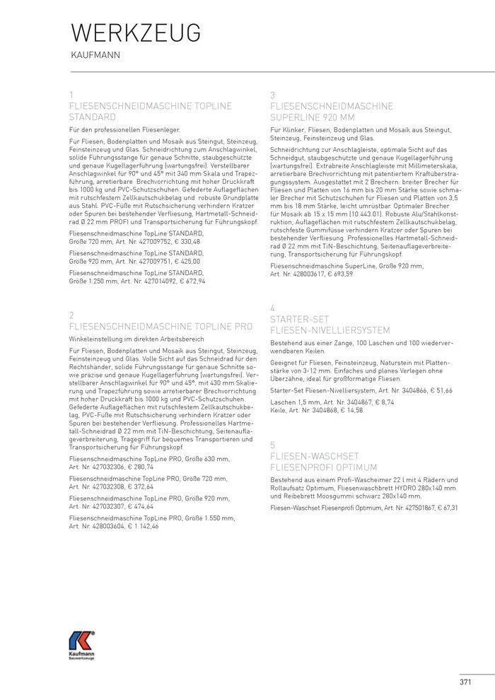 Fliesen 2024 von 5. Juni bis 31. Dezember 2024 - Flugblätt seite 369