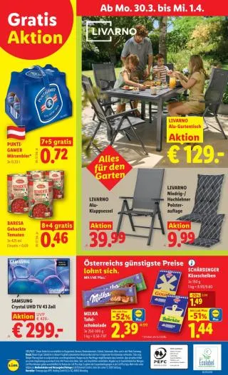 Lidl Flugblatt Food von 26. März bis 1. April 2026 - Flugblätt seite 29
