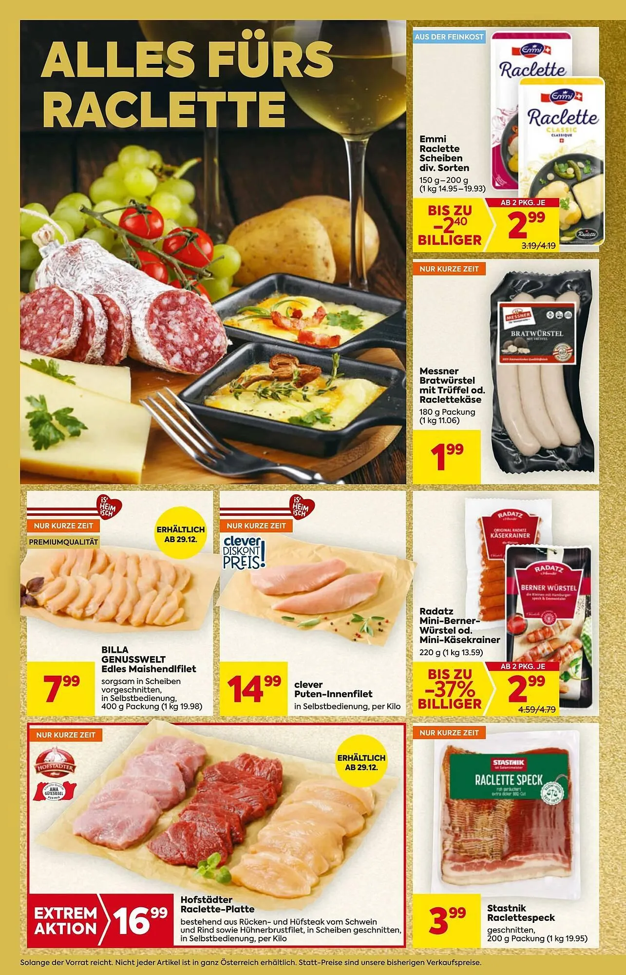 Billa Flugblatt von 27. Dezember bis 31. Dezember 2025 - Flugblätt seite 4