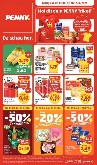 PENNY Flugblatt von 11. Juni bis 17. Juni 2026 - Flugblätt seite  1