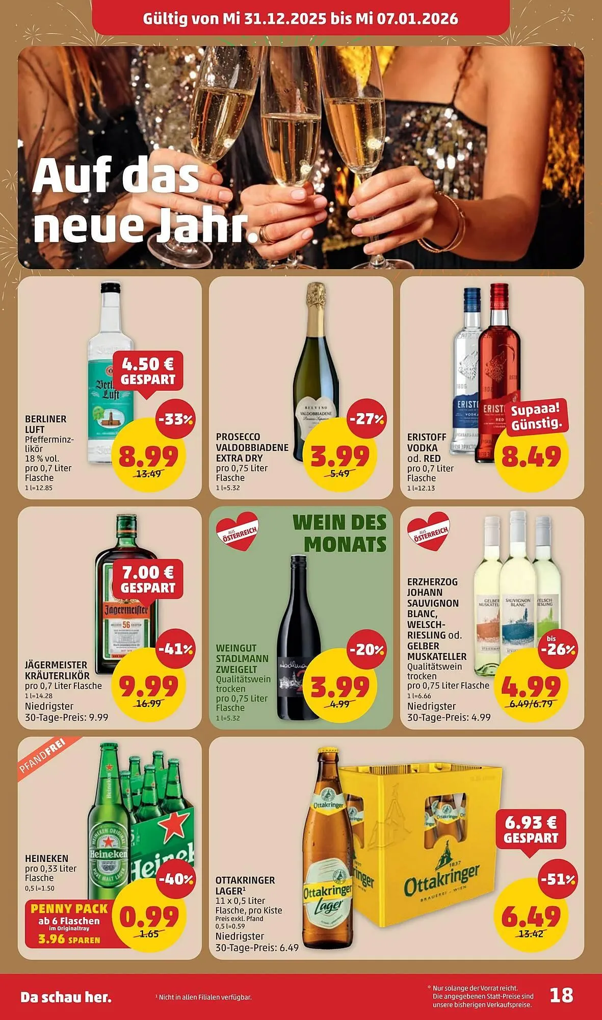 PENNY Flugblatt von 31. Dezember bis 7. Jänner 2026 - Flugblätt seite  18