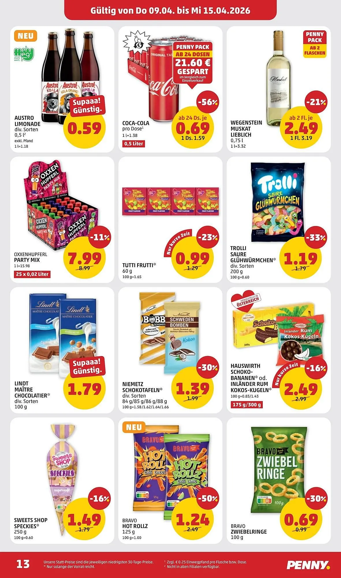 PENNY Flugblatt von 9. April bis 15. April 2026 - Flugblätt seite  13