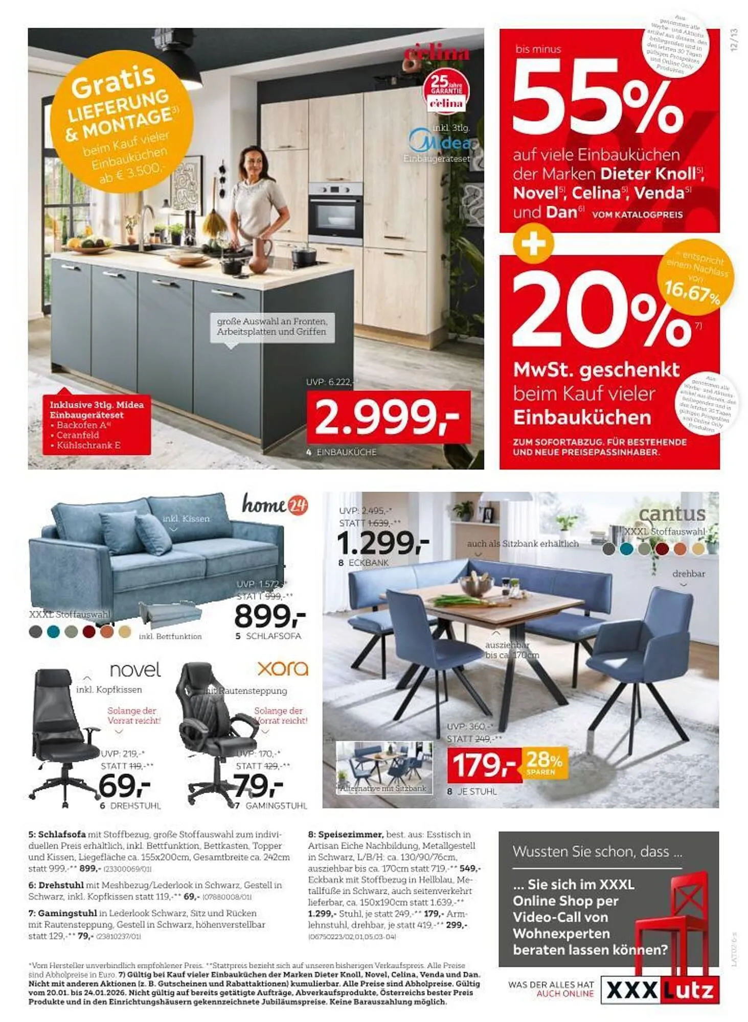 XXXLutz Prospekt von 20. Jänner bis 27. Jänner 2026 - Flugblätt seite  13
