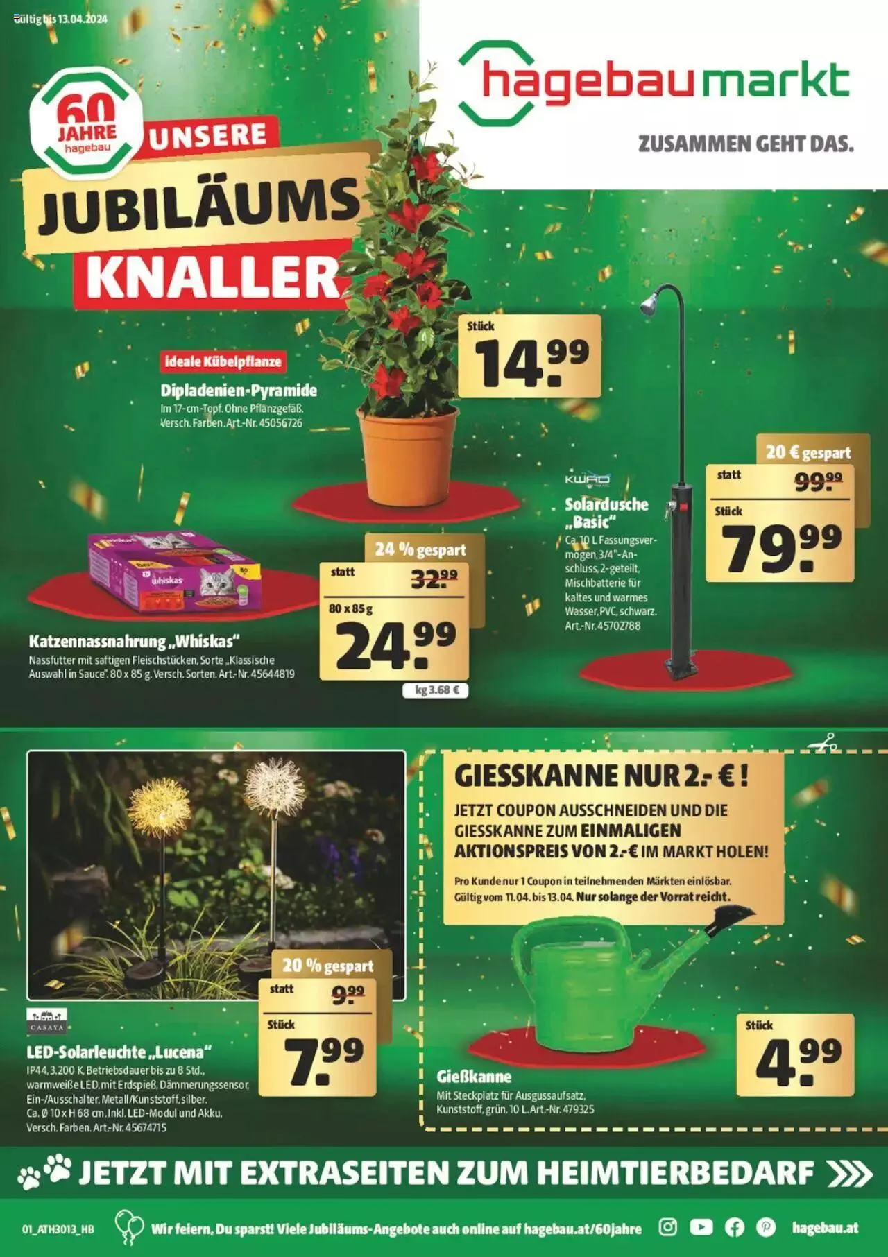 Hagebau Flugblatt von 3. April bis 13. April 2024 - Flugblätt seite  