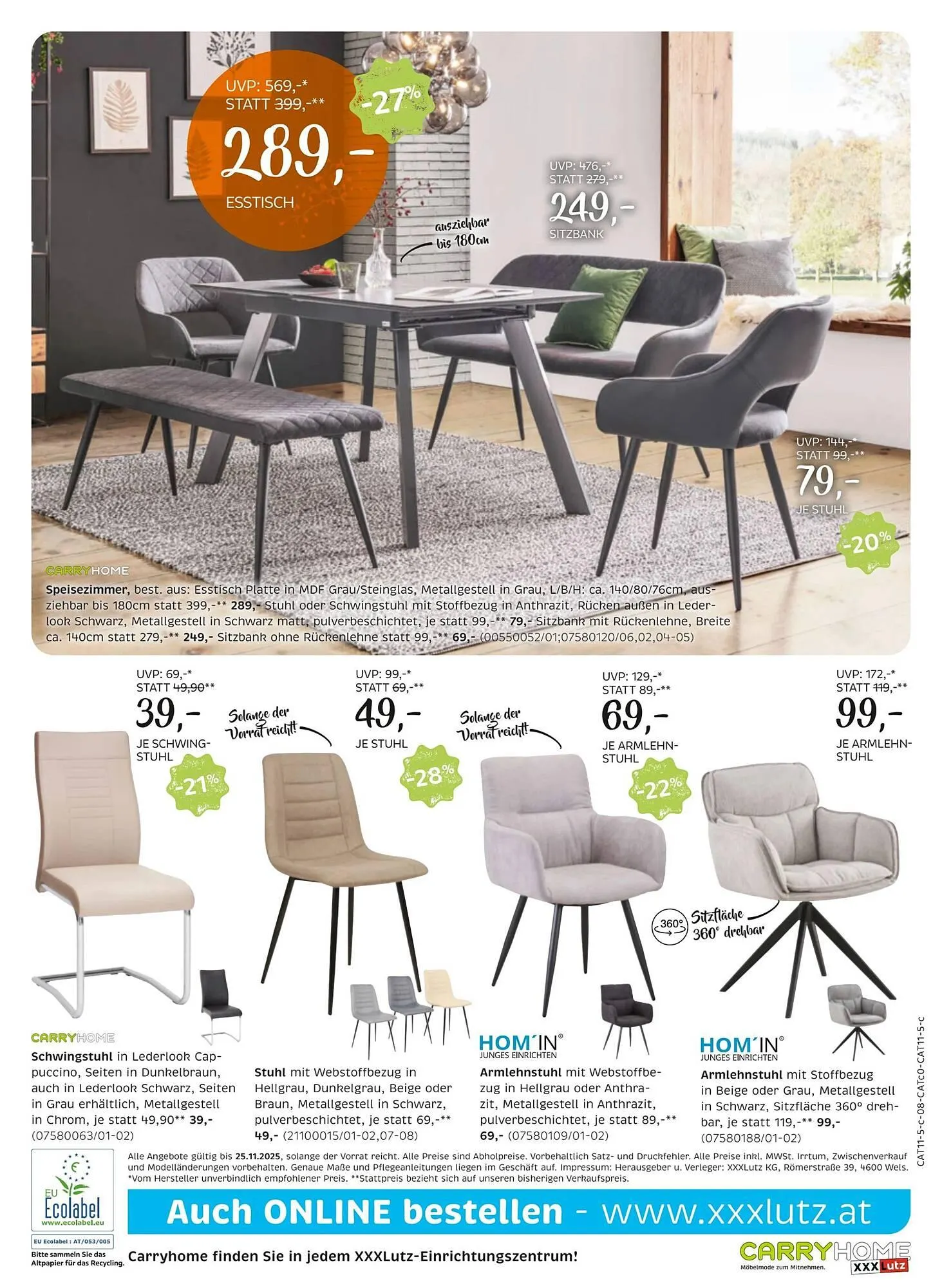 XXXLutz Prospekt von 11. November bis 25. November 2025 - Flugblätt seite  8