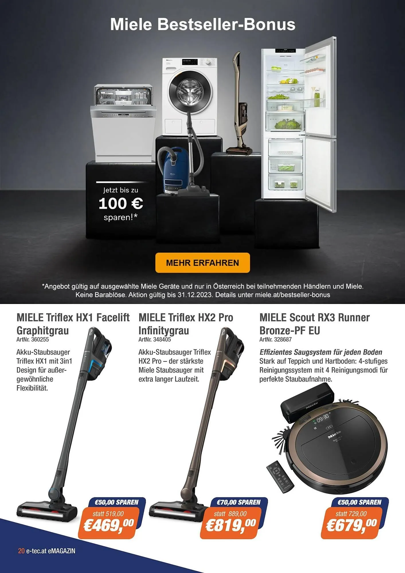 e-tec Flugblatt von 4. Dezember bis 15. Jänner 2024 - Flugblätt seite 20