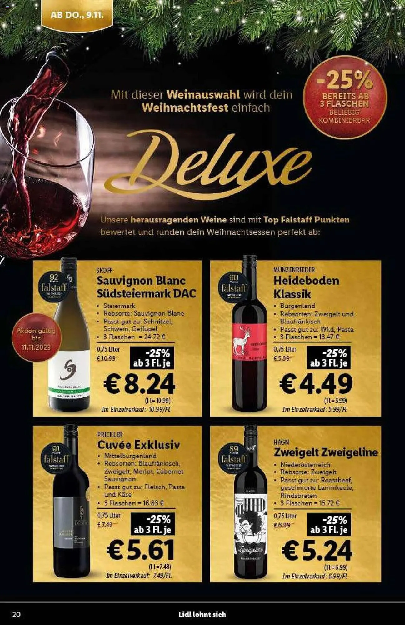 Lidl Flugblatt von 9. November bis 21. Dezember 2023 - Flugblätt seite 20