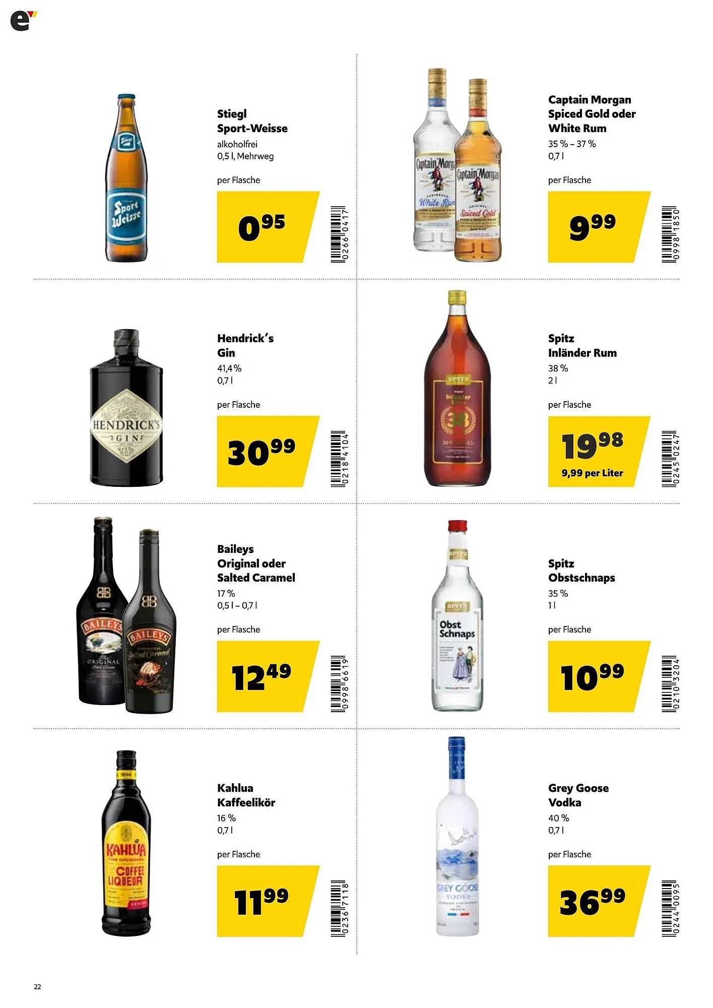 Eurogast Grissemann Flugblatt von 17. November bis 29. November 2025 - Flugblätt seite 22