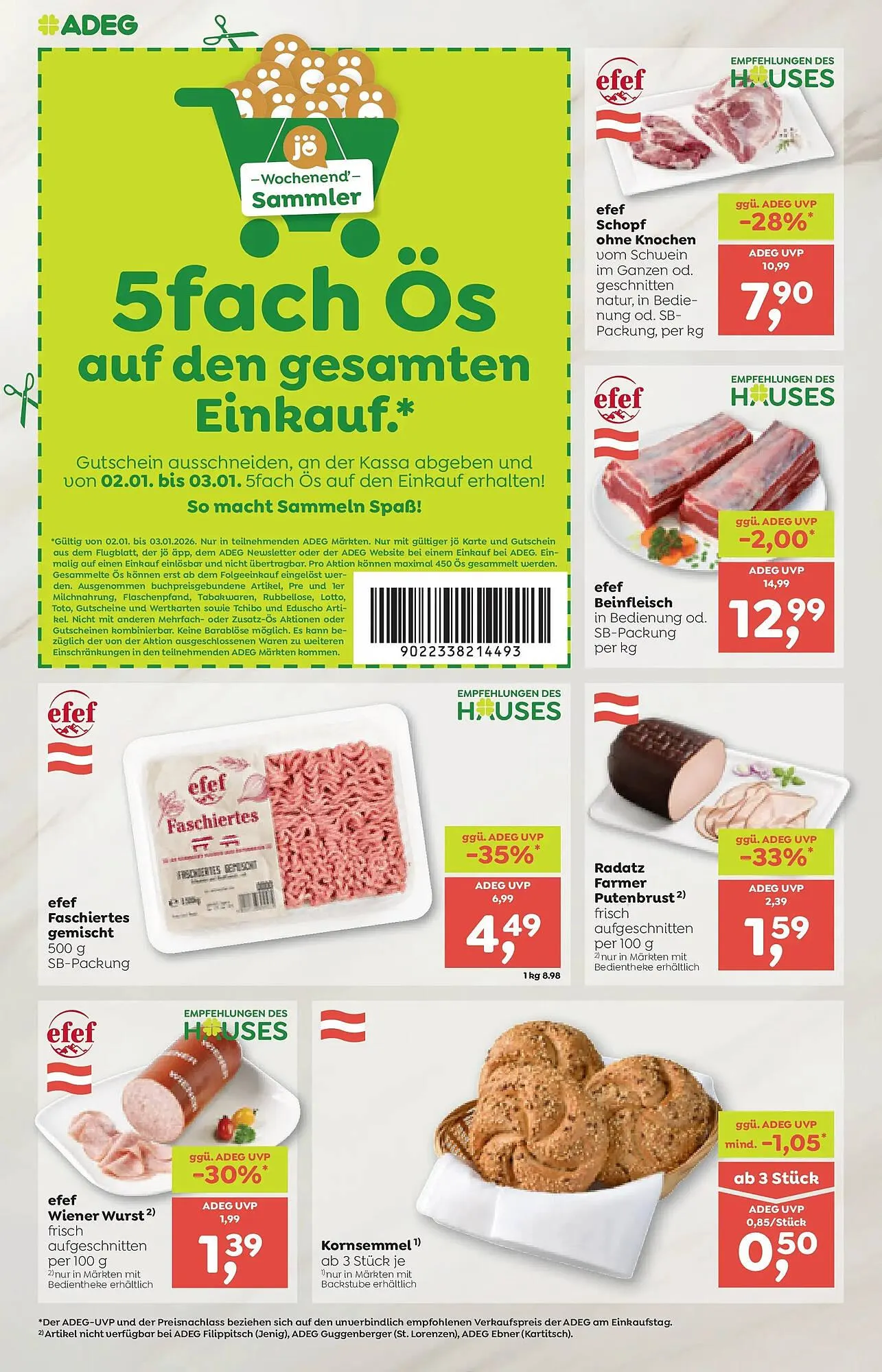 ADEG Flugblatt von 2. Jänner bis 7. Jänner 2026 - Flugblätt seite  4