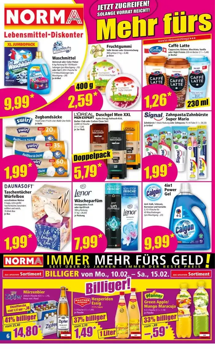 Große Auswahl an Angeboten von 10. Februar bis 14. Februar 2025 - Flugblätt seite 6