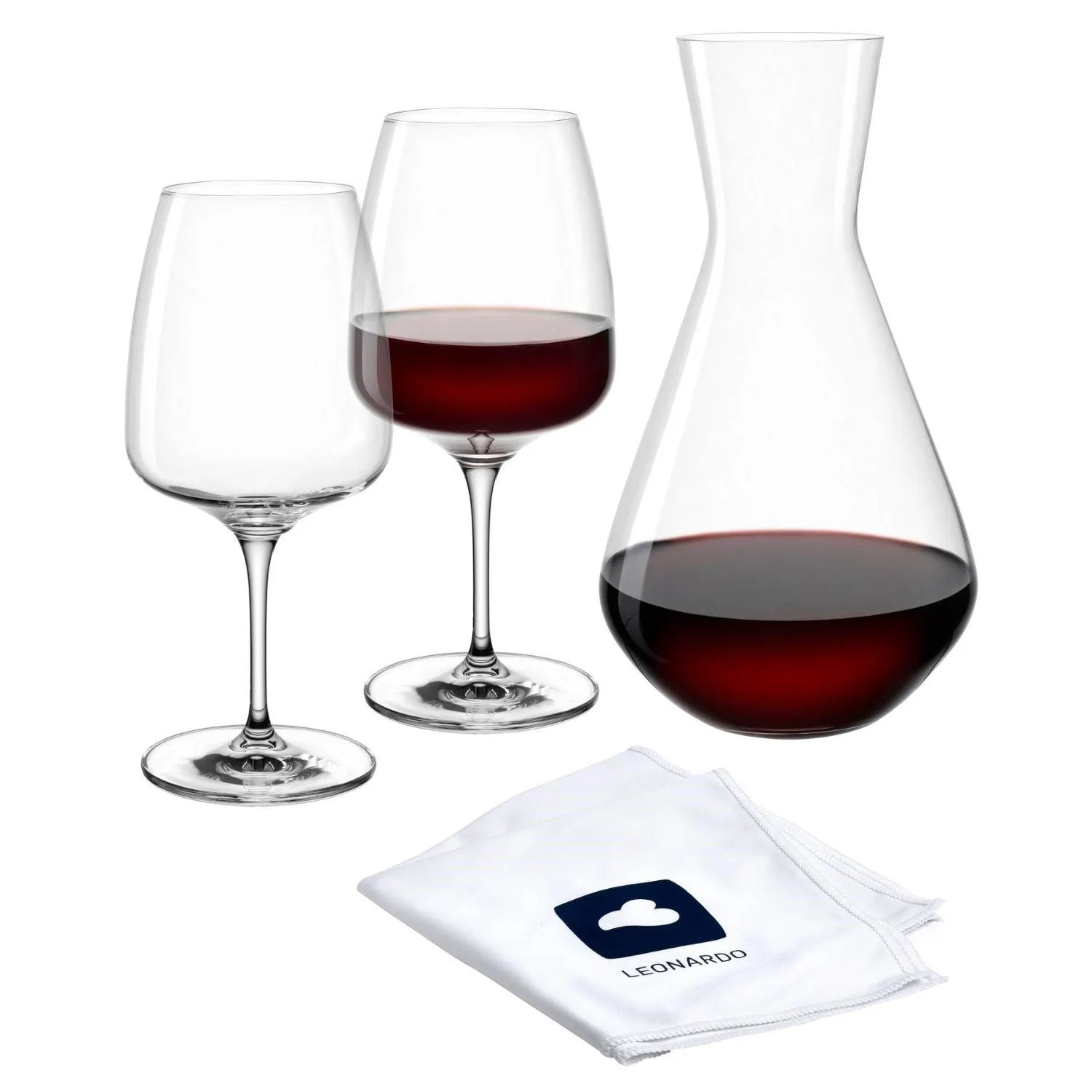 Weinset CESTI 3-teilig + Poliertuch