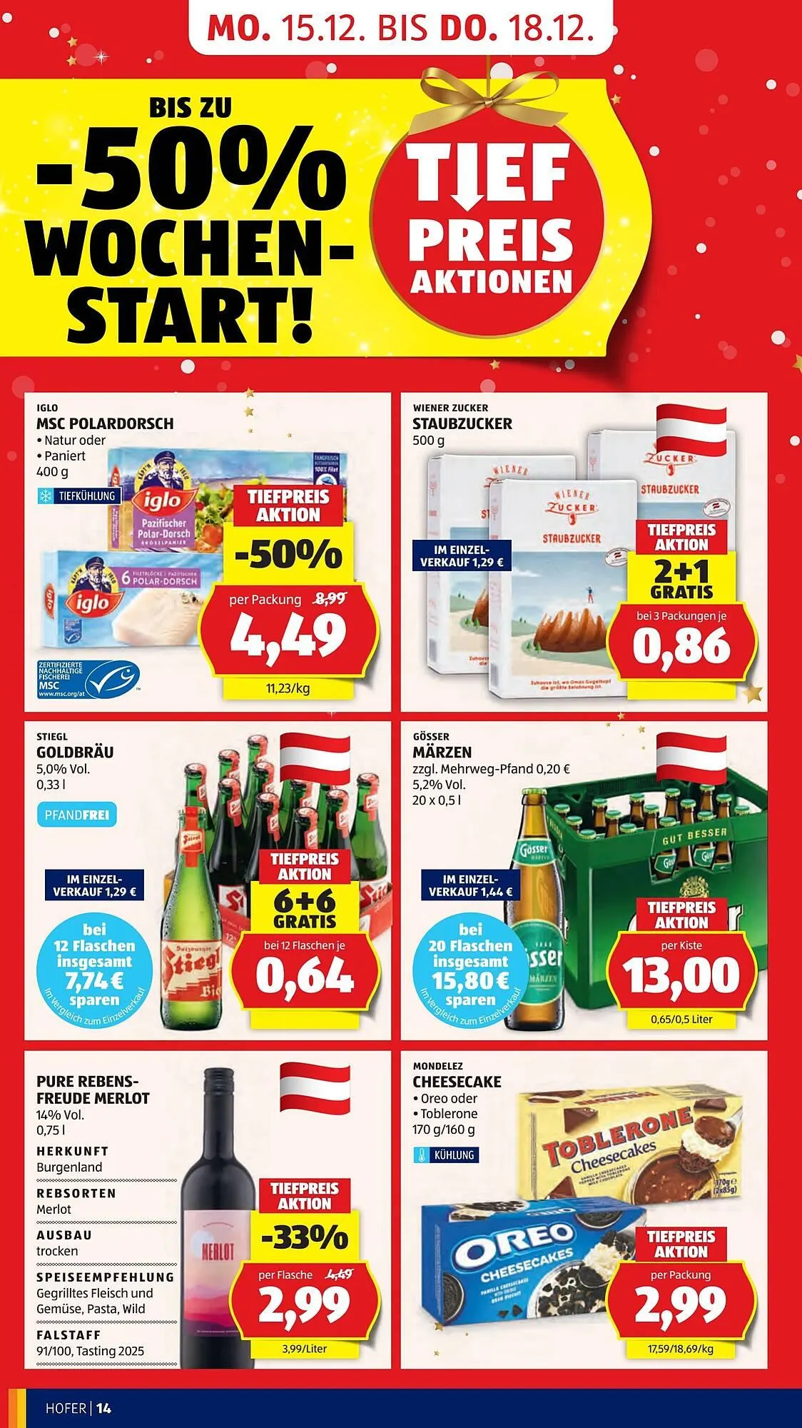 Hofer Flugblatt von 12. Dezember bis 18. Dezember 2025 - Flugblätt seite  22