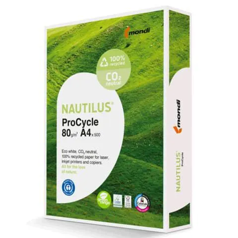 Kopierpapier A4 80g weiß MONDI NAUTILUS ProCycle CO2