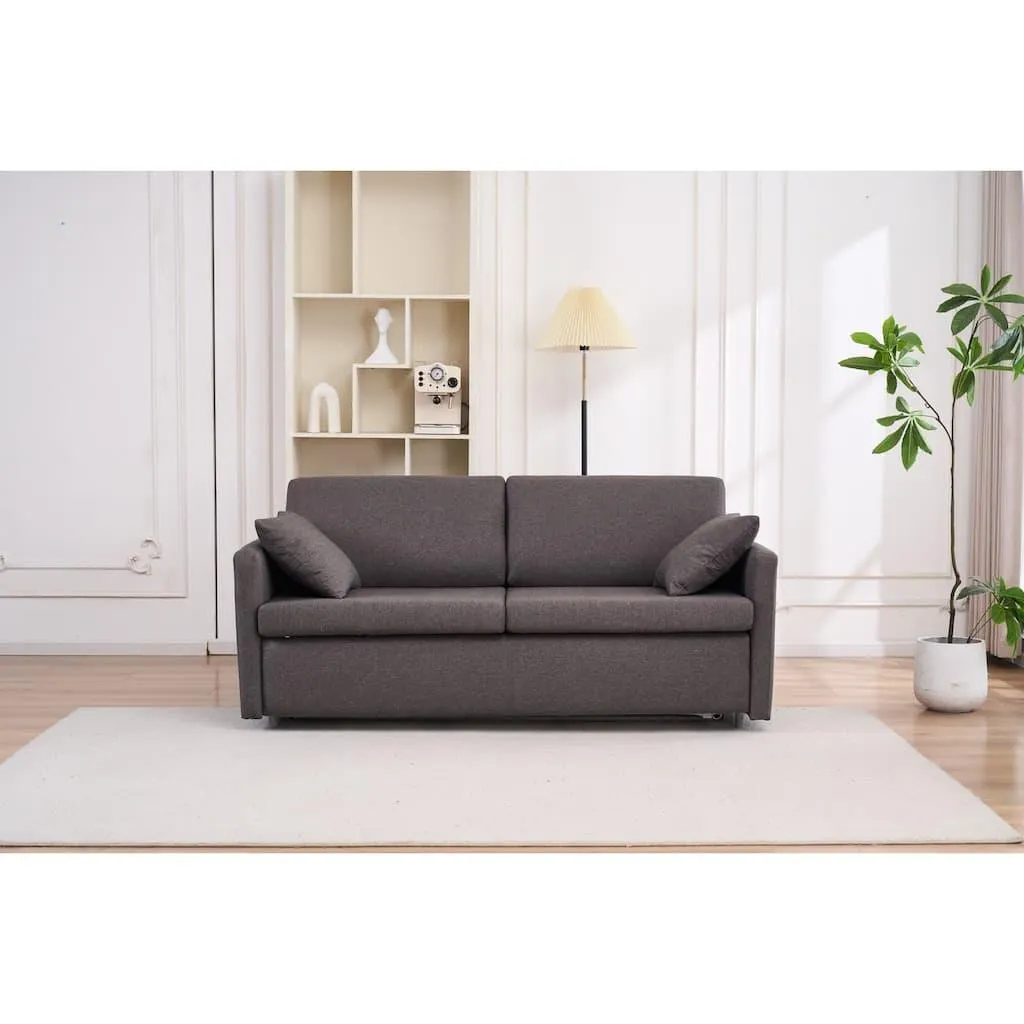 ATLANTIC home collection Schlafsofa »Robin, B: 168cm« mit Matratze und Zierkissen, Dauerschläfer