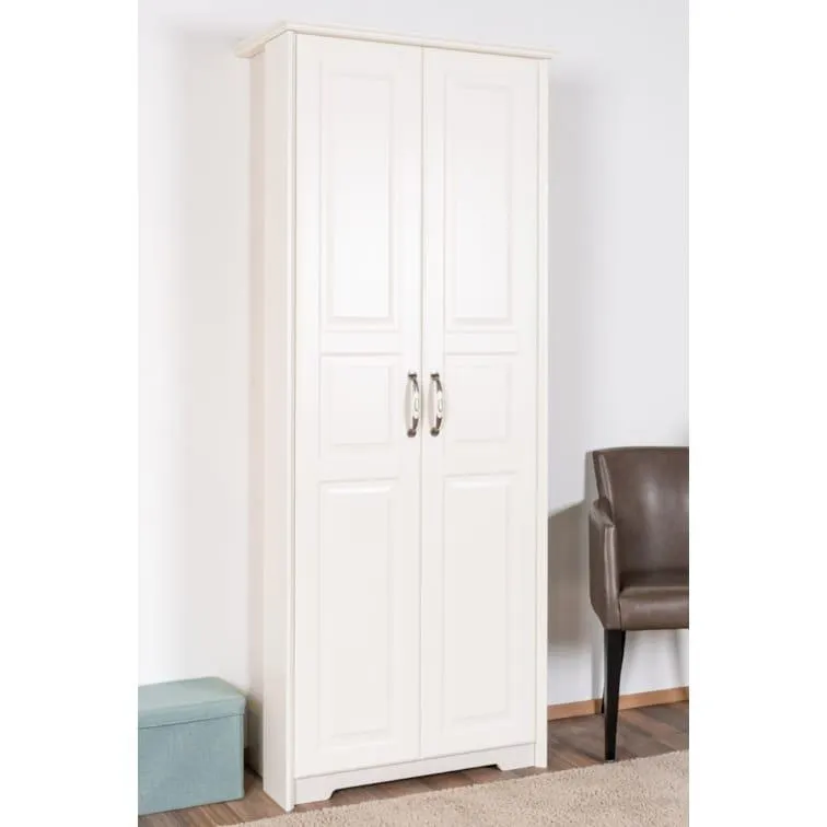 Steiner Shopping Schrank Falefa 12, Farbe: Elfenbein - 191 x 78 x 39 cm (H x B x T)