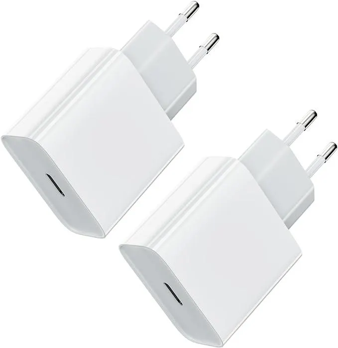 USB C Stecker [2-Pack], 20W USB C Adapter Apple Ladegerät USB C Netzteil Schnellladegerät Netzteil für iPhone 15 14 13 12 11 Pro Max SE XS XR 8 Plus, Samsung Galaxy, Handy Charger