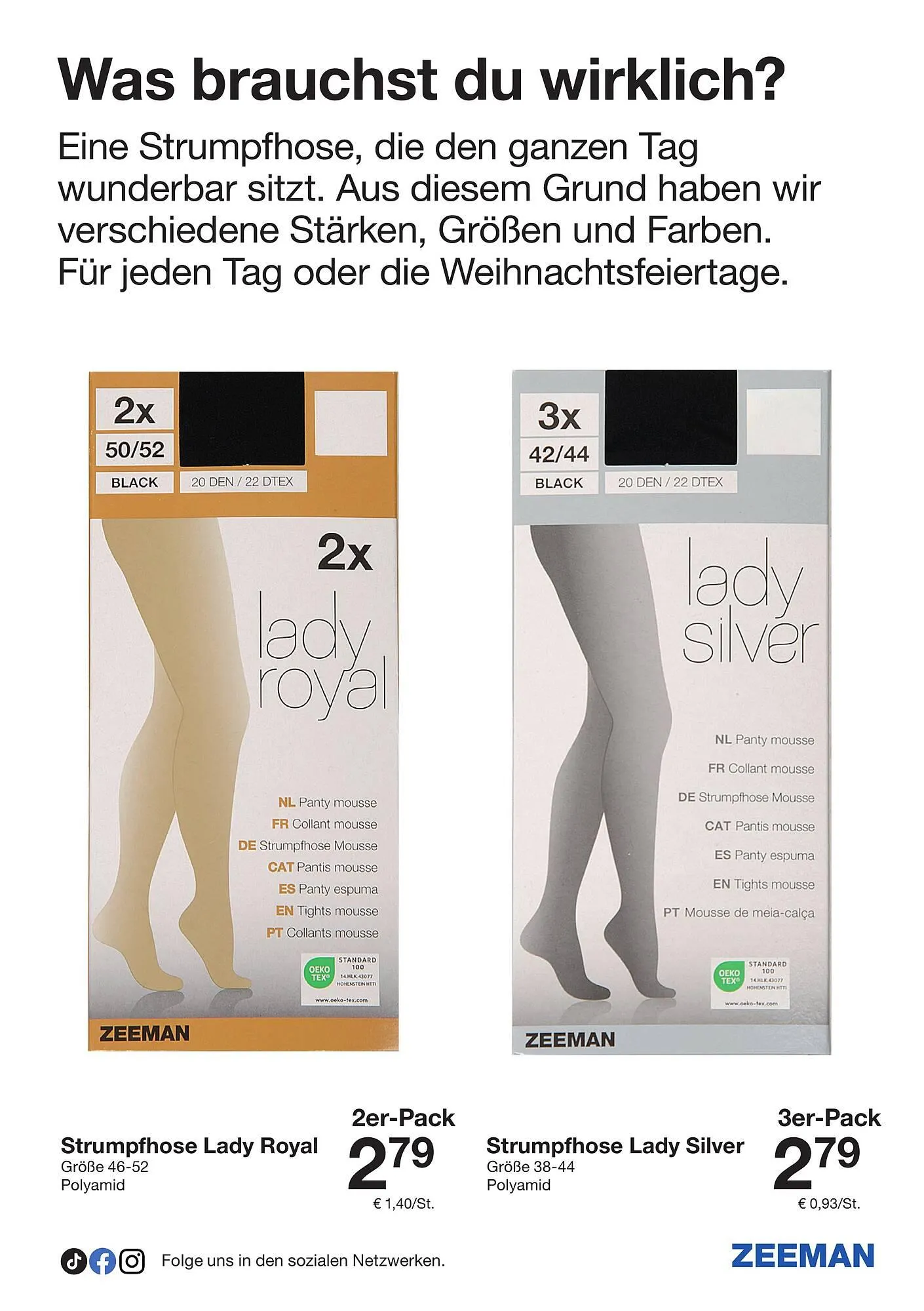 Zeeman Prospekt von 13. Dezember bis 26. Dezember 2025 - Flugblätt seite 17