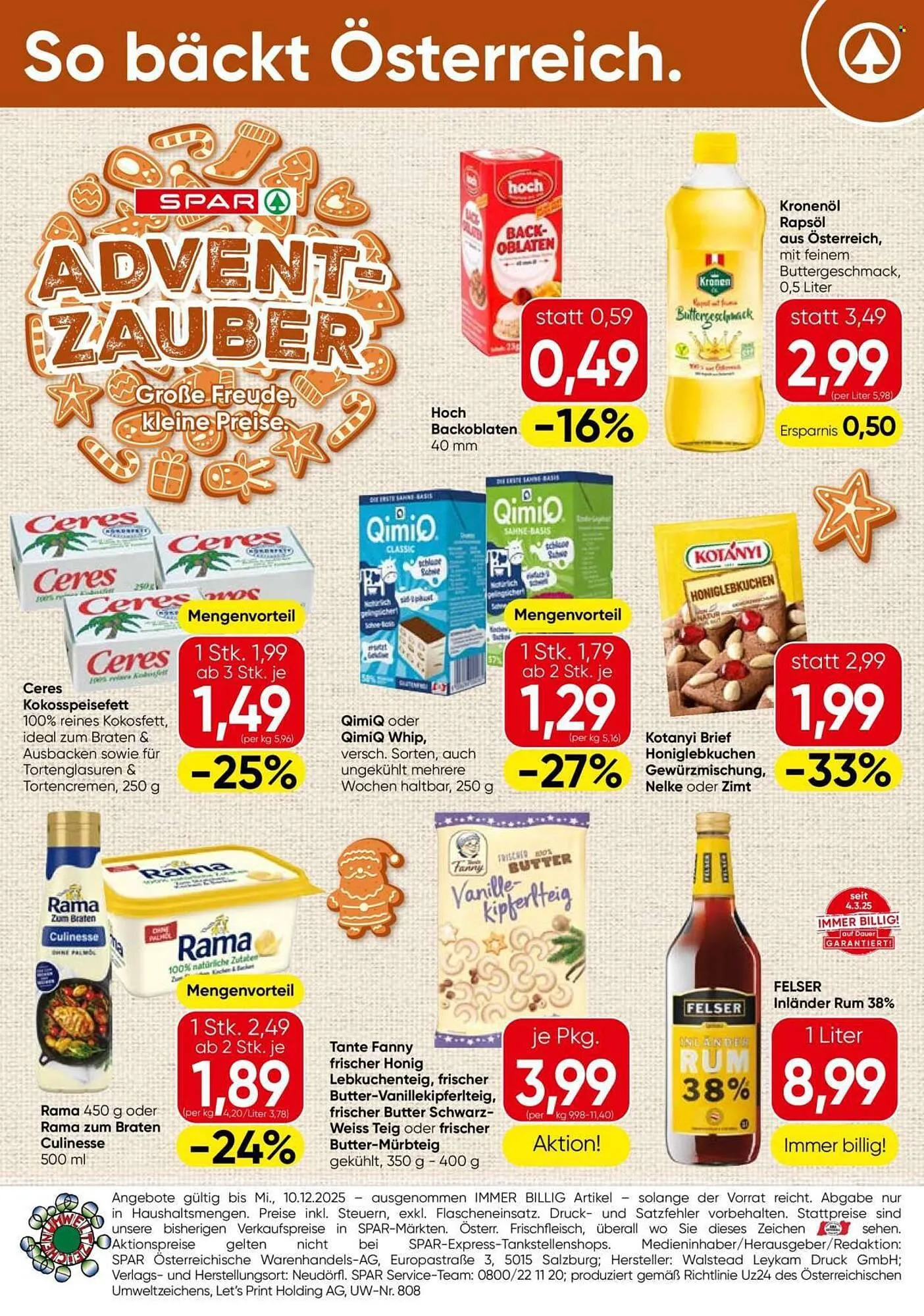 Eurospar Flugblatt von 13. November bis 10. Dezember 2025 - Flugblätt seite 4