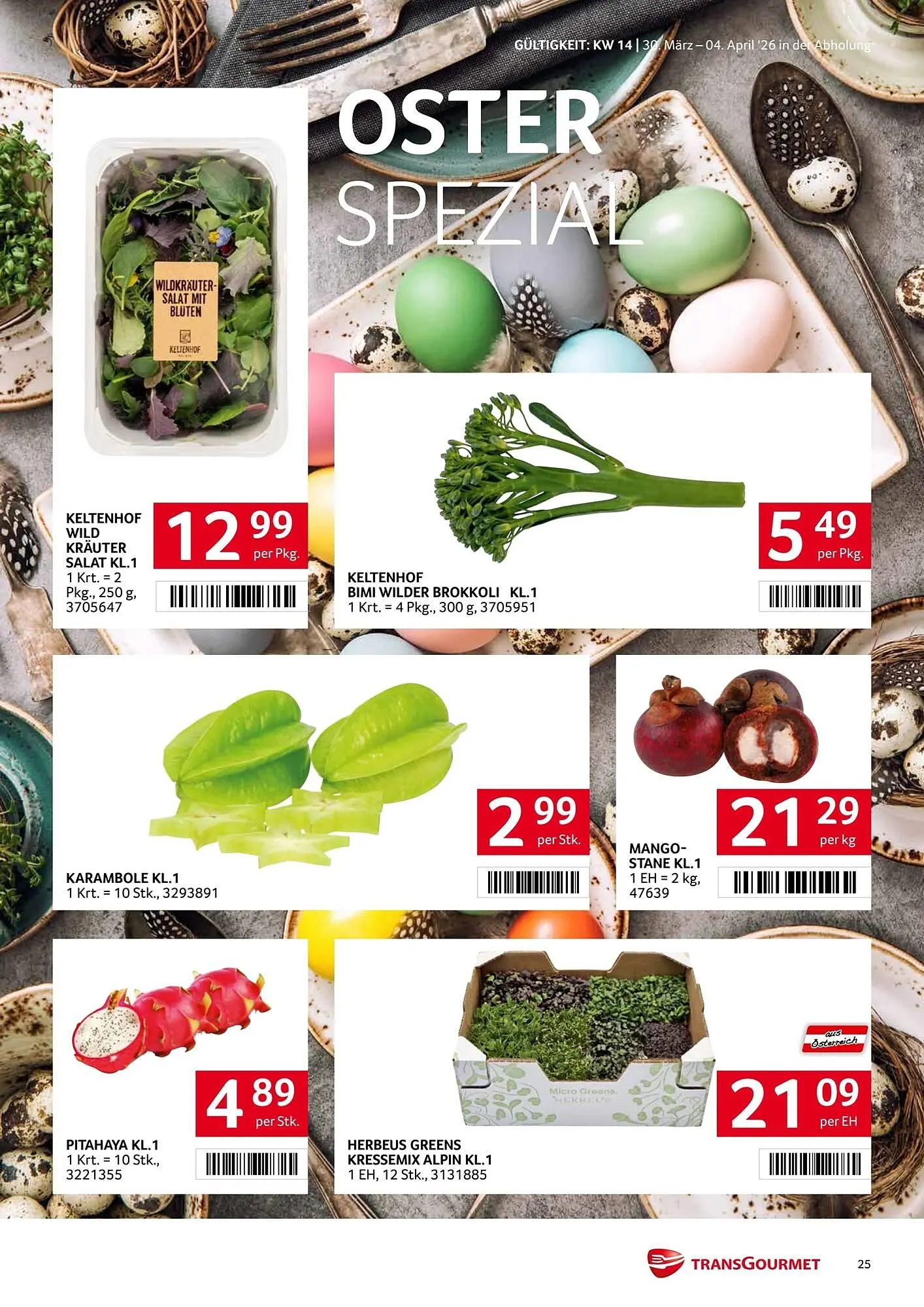 Transgourmet Flugblatt von 30. März bis 4. April 2026 - Flugblätt seite  24