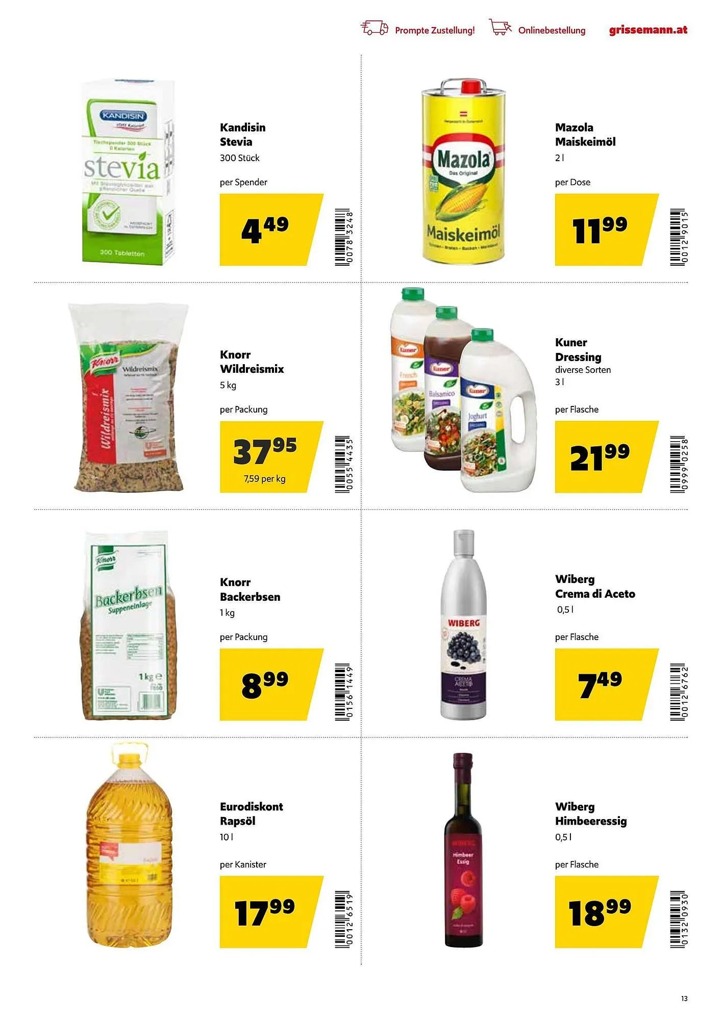 Eurogast Grissemann Flugblatt von 26. Jänner bis 7. Februar 2026 - Flugblätt seite  13