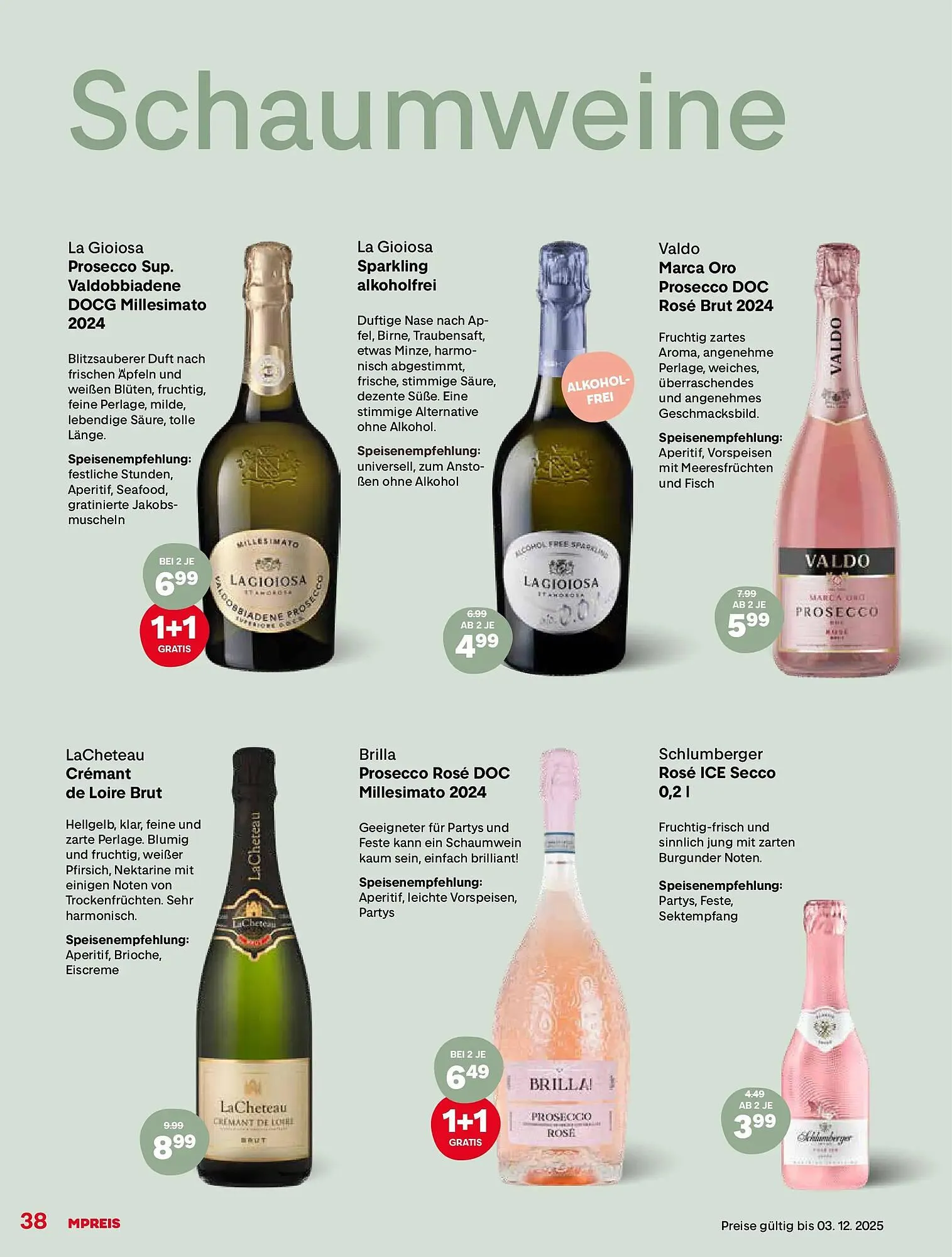 MPreis Flugblatt von 24. November bis 14. Dezember 2025 - Flugblätt seite  38