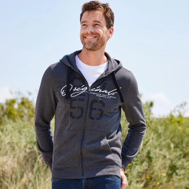 Herren-Sweatjacke mit Kapuze
