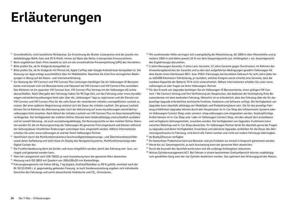 Volkswagen T-Roc von 16. Februar bis 16. Februar 2025 - Flugblätt seite 24