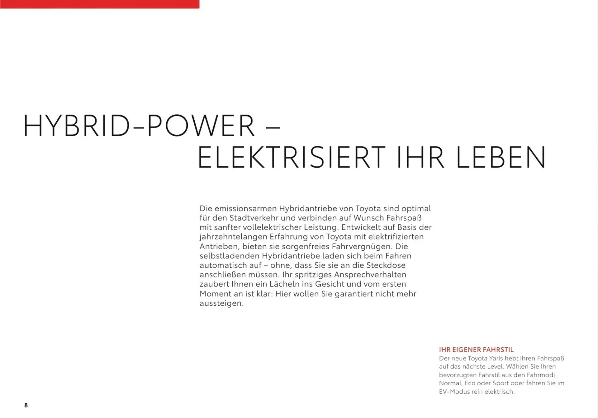 Toyota Flugblatt von 1. April bis 20. Oktober 2026 - Flugblätt seite  8