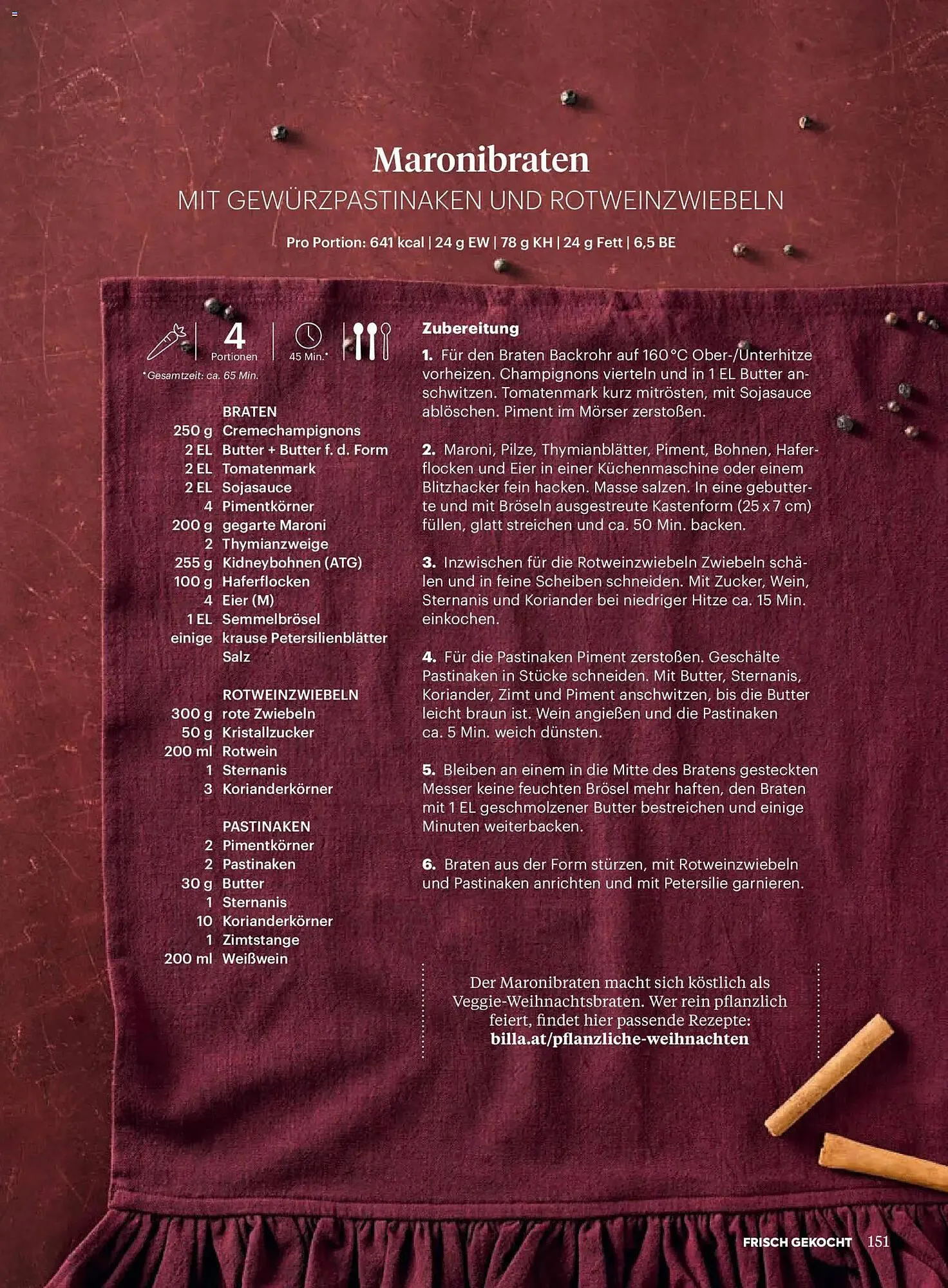 Billa Flugblatt von 1. Dezember bis 31. Dezember 2025 - Flugblätt seite  151