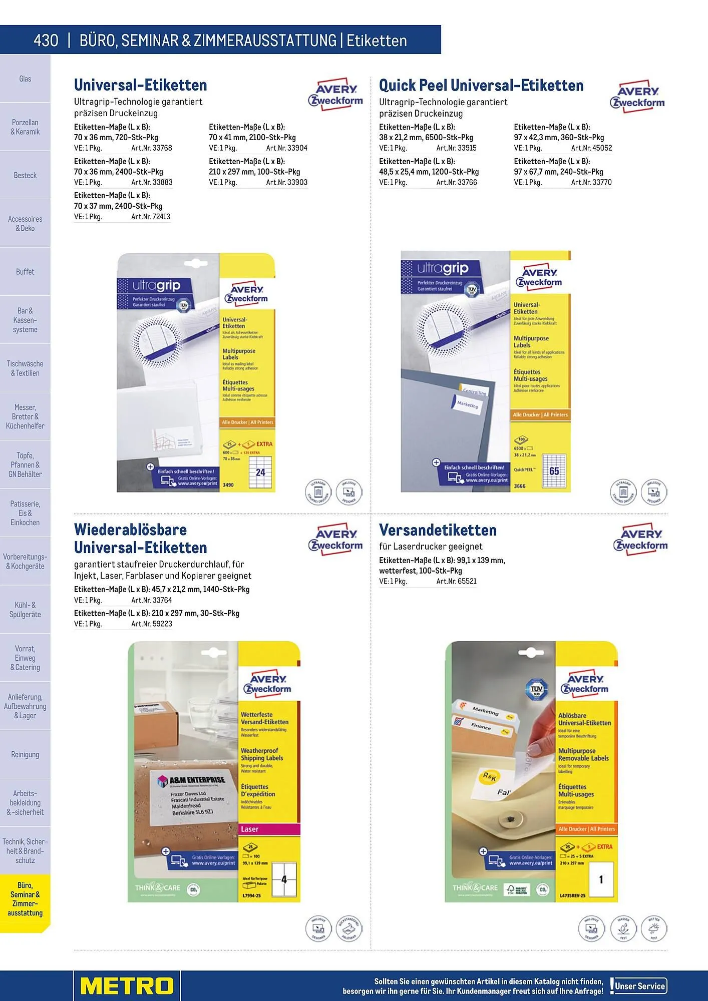 Metro Flugblatt von 25. März bis 31. Dezember 2026 - Flugblätt seite  430