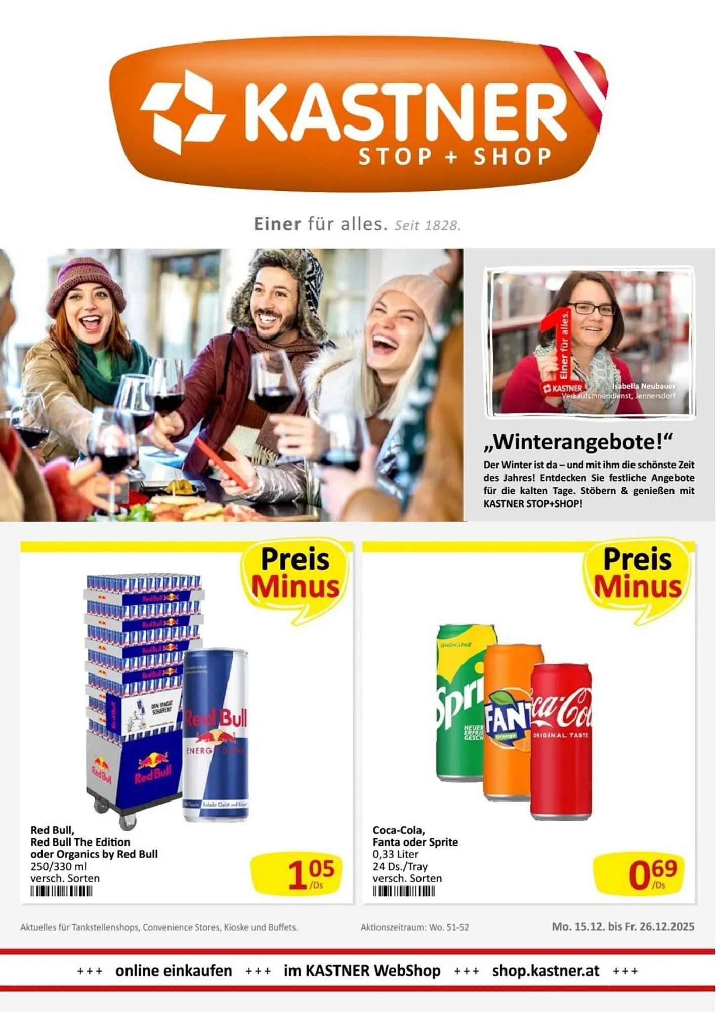 Kastner Flugblatt von 15. Dezember bis 26. Dezember 2025 - Flugblätt seite  1
