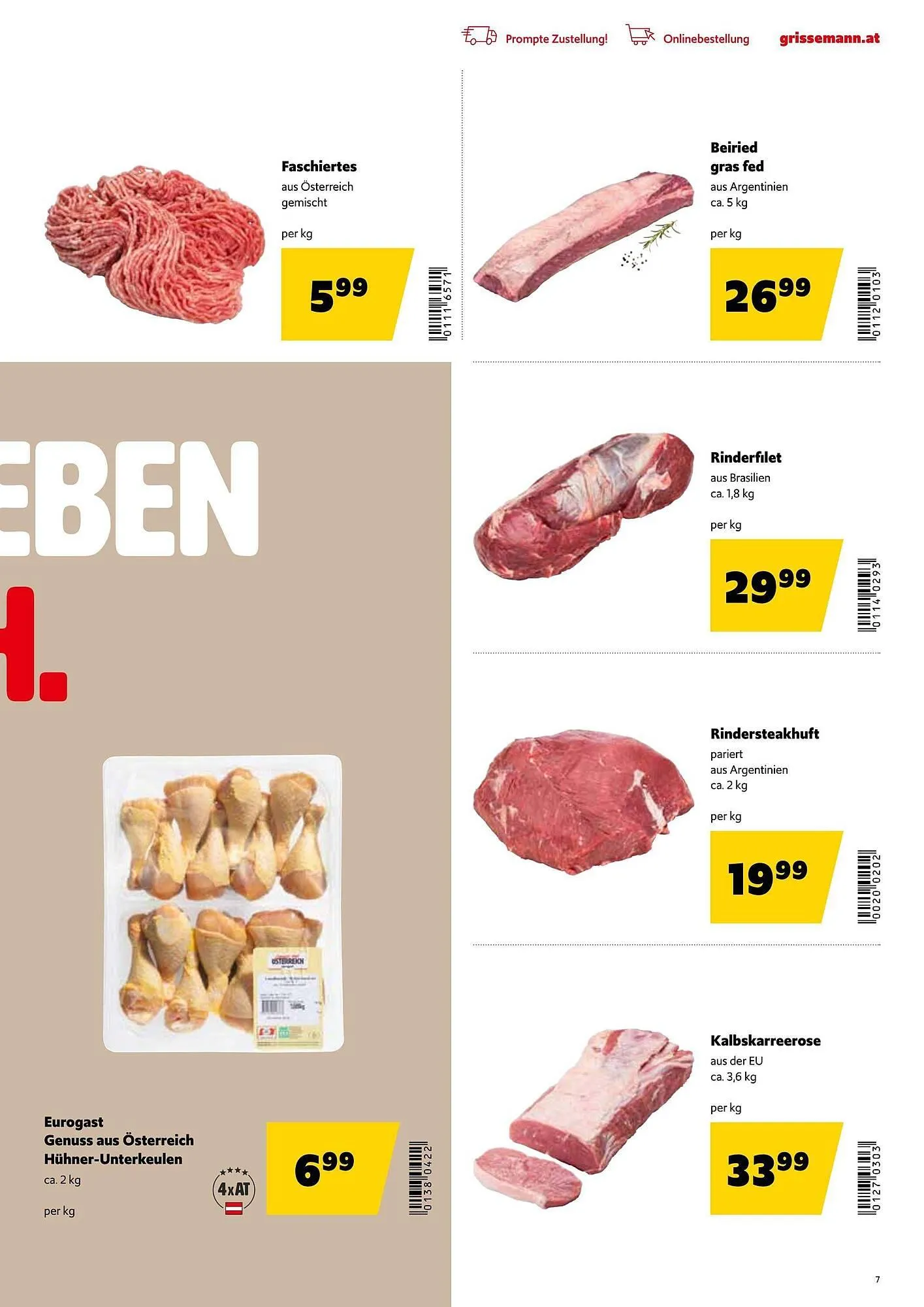 Eurogast Grissemann Flugblatt von 1. Dezember bis 12. Dezember 2025 - Flugblätt seite  7