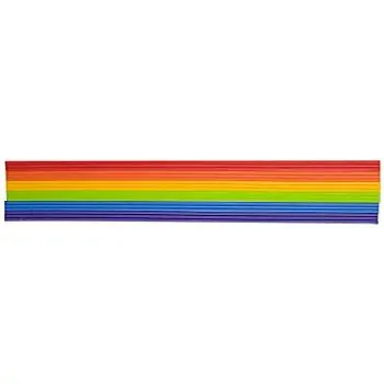 Verzierwachsstreifen "Regenbogen", 20 cm, 18 Stück