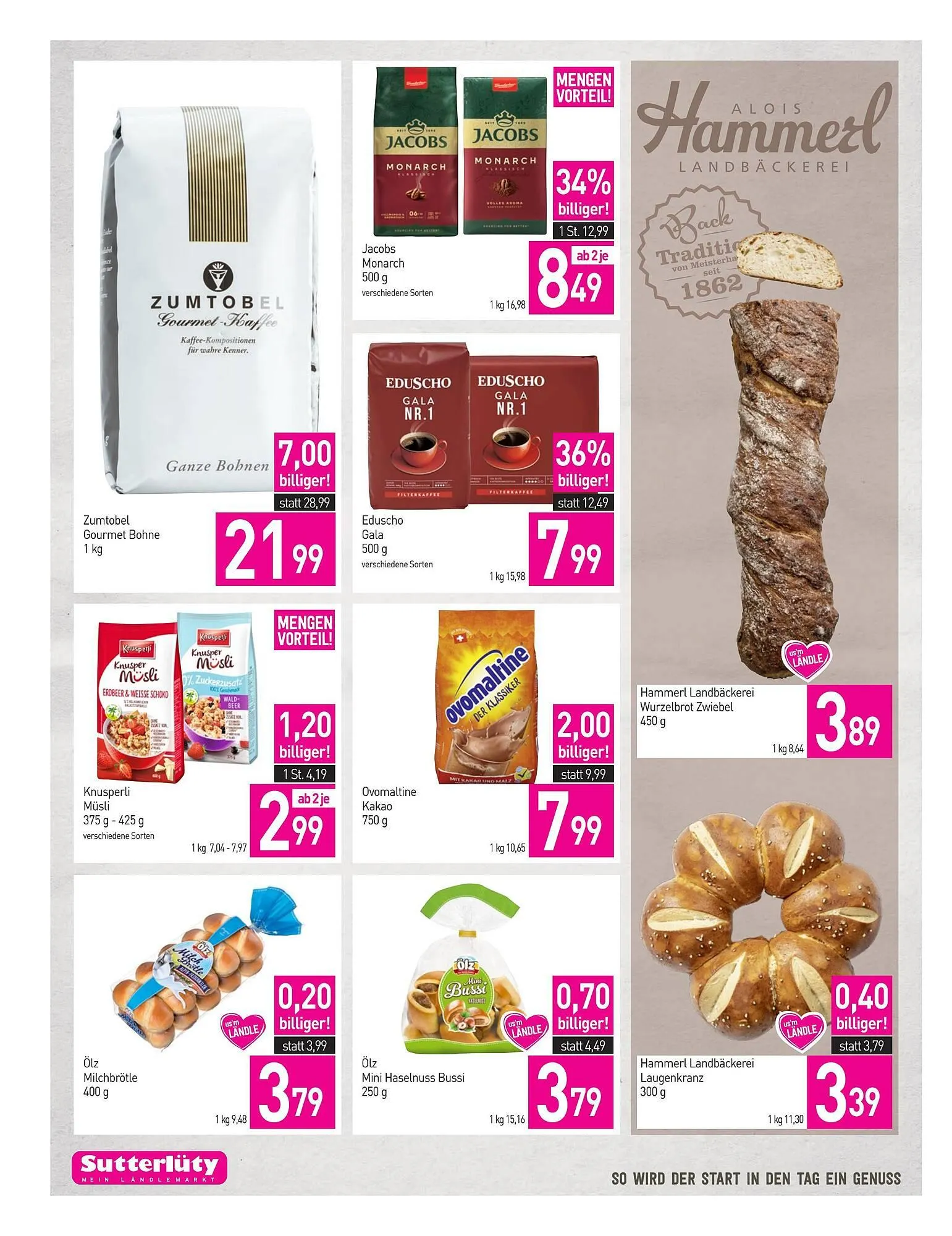 Sutterlüty Flugblatt von 26. Februar bis 4. März 2026 - Flugblätt seite  14