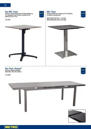 METRO Flugblatt Non-Food - Gast & Garten von 23. Jänner bis 30. Juni 2026 - Flugblätt seite 10