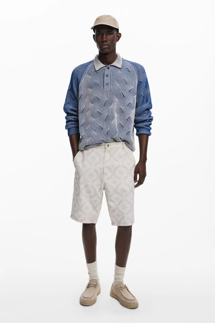 Bermuda mit Sonnenbordüren