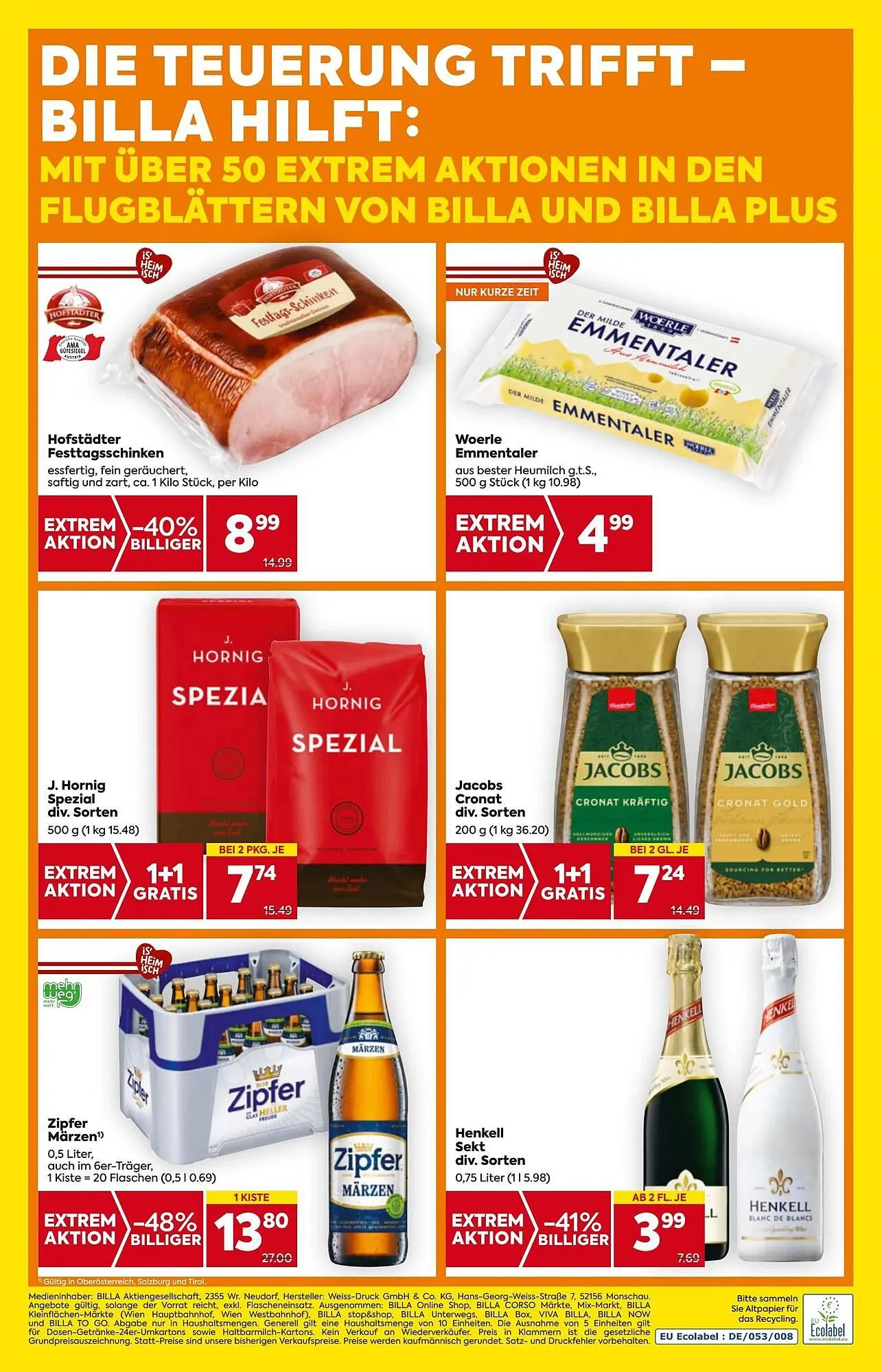 Billa Corso Flugblatt von 6. November bis 12. November 2025 - Flugblätt seite 20