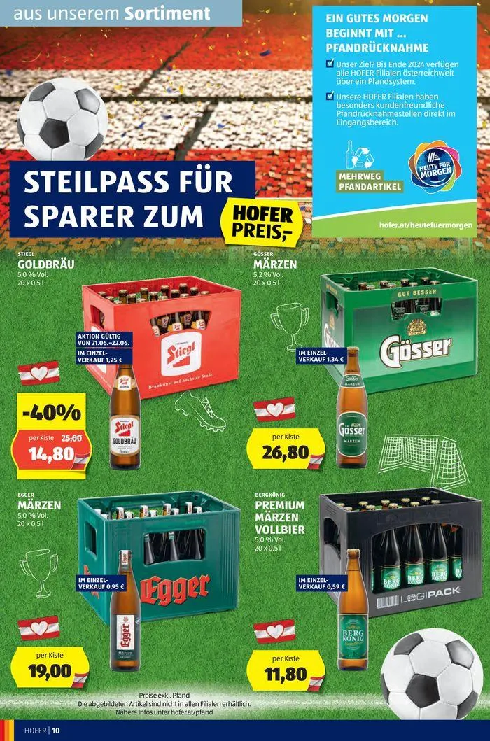 Blättern Sie online im HOFER Flugblatt von 19. Juni bis 3. Juli 2024 - Flugblätt seite 12
