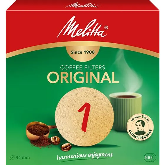 Melitta® Original, rund, braun