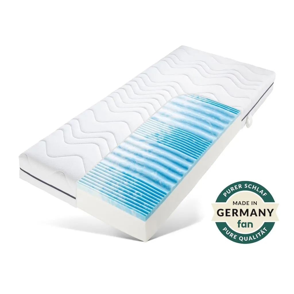 fan Taschenfederkernmatratze »Tulani, Matratze in 90x200 cm, 140x200 cm und weiteren Größen« 24 cm hoch 530 Federn 1 Stk. tlg. 530 Federn bei Gr. 100x200 cm - atmungsaktive Matratze