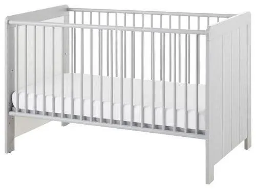 MID.YOU Gitterbett Nikola 70x140 cm Dekor Grau