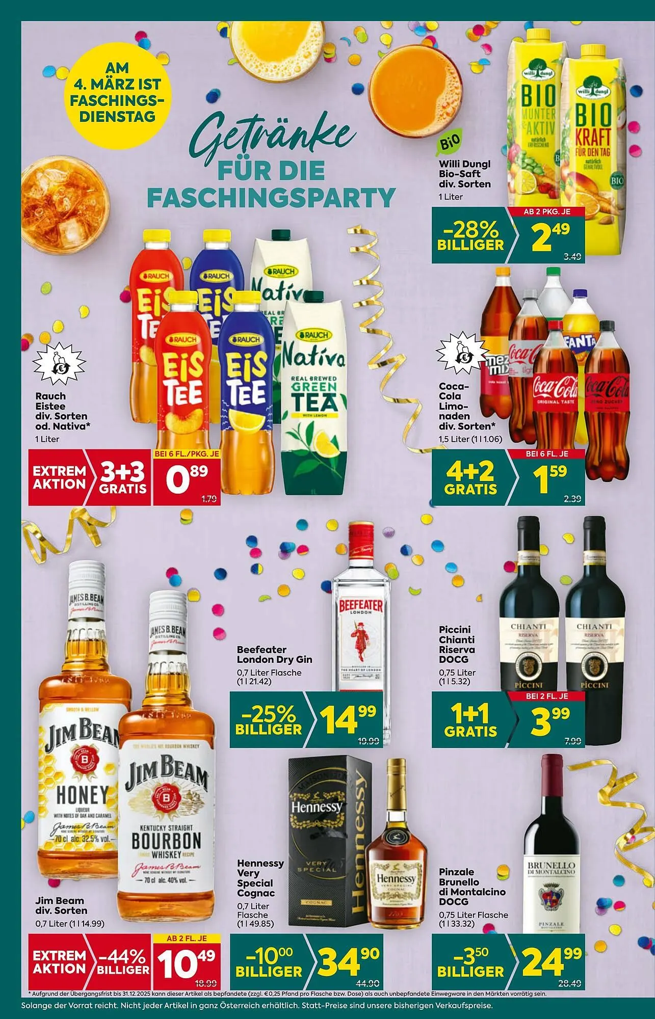 Billa Flugblatt von 13. Februar bis 19. Februar 2025 - Flugblätt seite 14